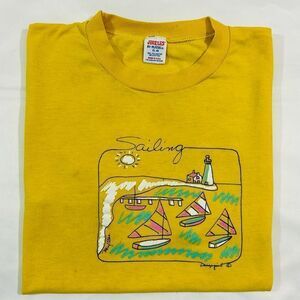 Vintage 80’s Sailing Graphic Short Sleeve Shirt